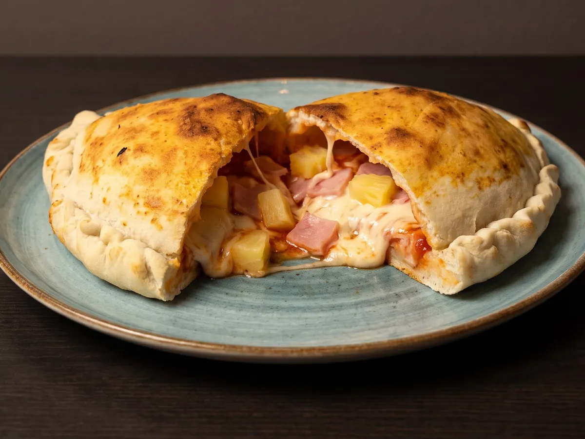Panzerotti Hawaiana · Panzerottis en La Pizzería Fast Food, Girón