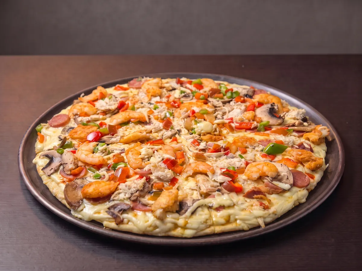 Pizza Camarones · Pizzas en La Pizzería Fast Food, Girón