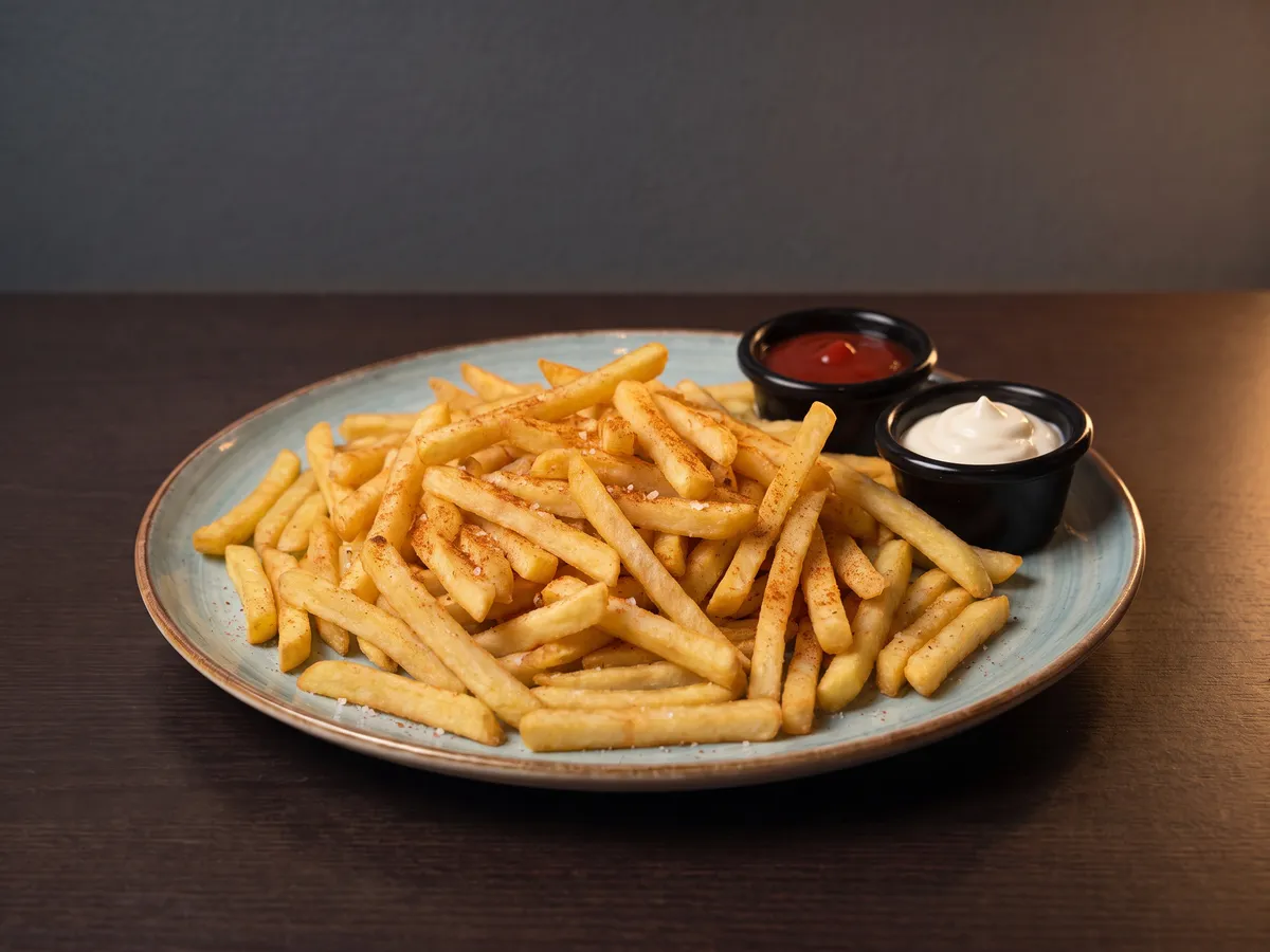 Porción de Papa · Papas locas y Salchipapas en La Pizzería Fast Food, Girón
